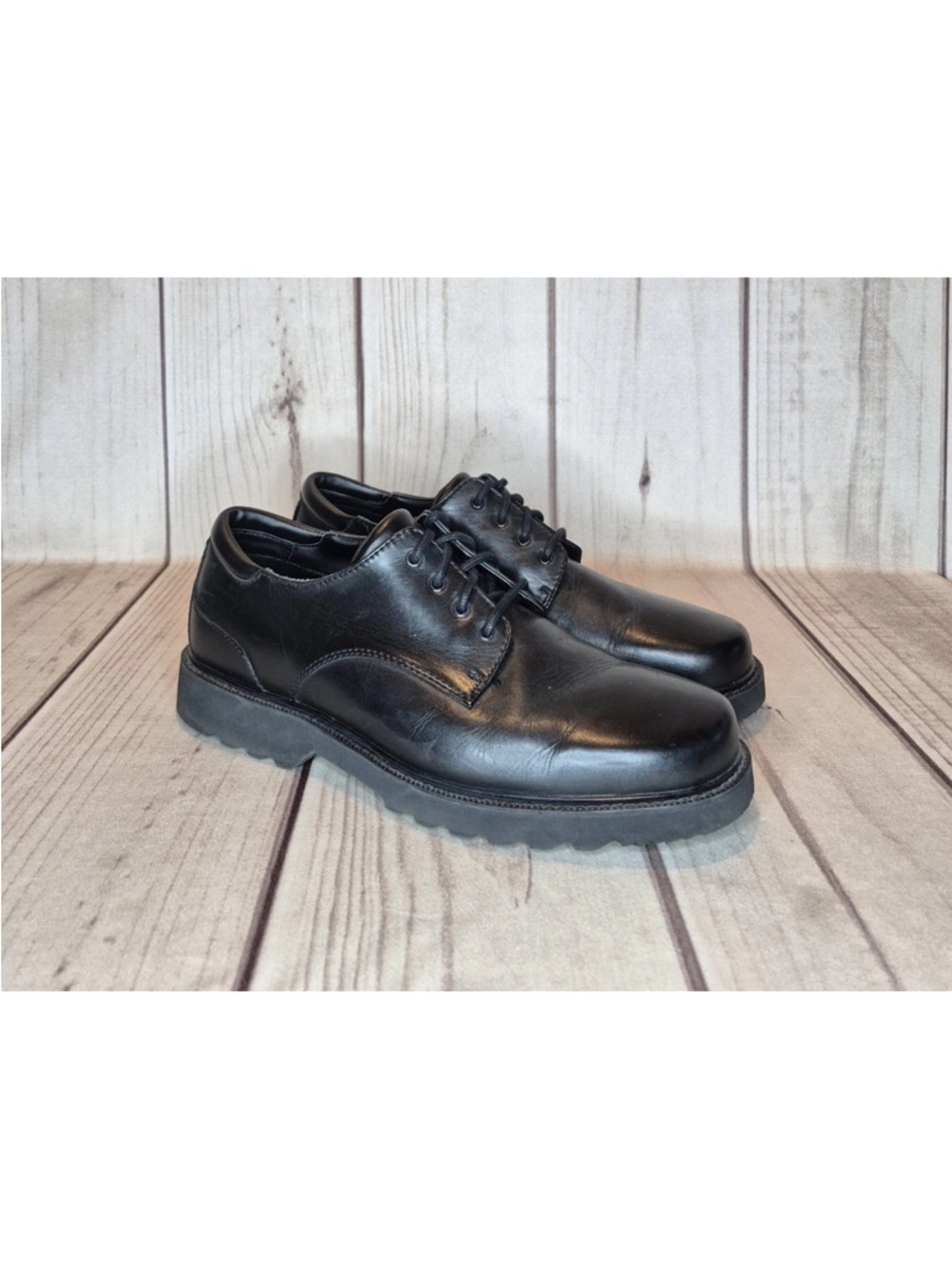 Rockport Northfield Men's Size 11.5 XW Oxford Shoes Black Leather Waterproof